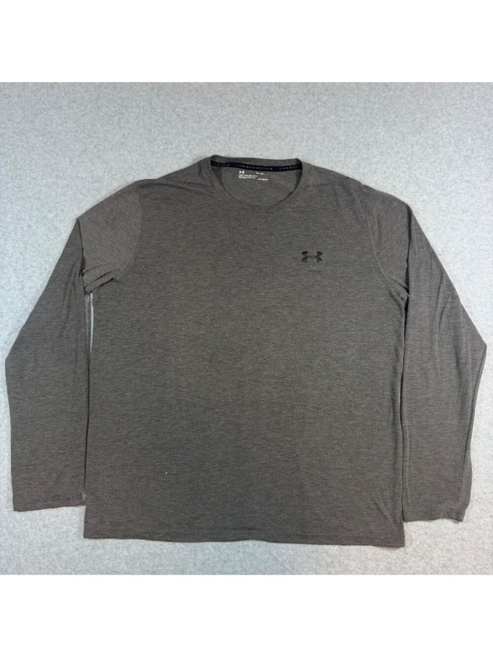 Under Armour Threadborne HeatGear Men's XL Gray Long Sleeve Athletic Shirt